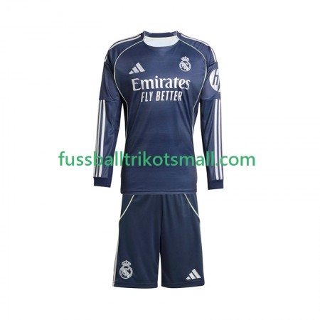 Fußballtrikots Real Madrid Kinder 2025-2026 Langarm Auswärts-trikot kaufen